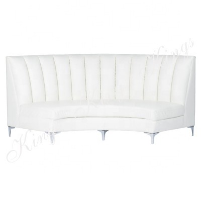 Stainless steel and Leather Event Rentals Modular Wedding Sofa