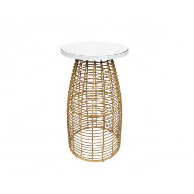 Events Use  Wicker Rattan Barrel Bar Table