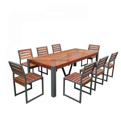 Oil stained  Wooden Outdoor  Park  Garden  Patio Dining table