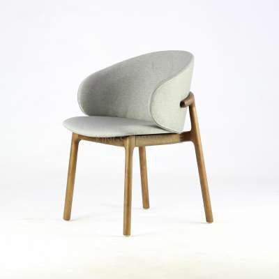 Fabric Upholstery wood dining chair